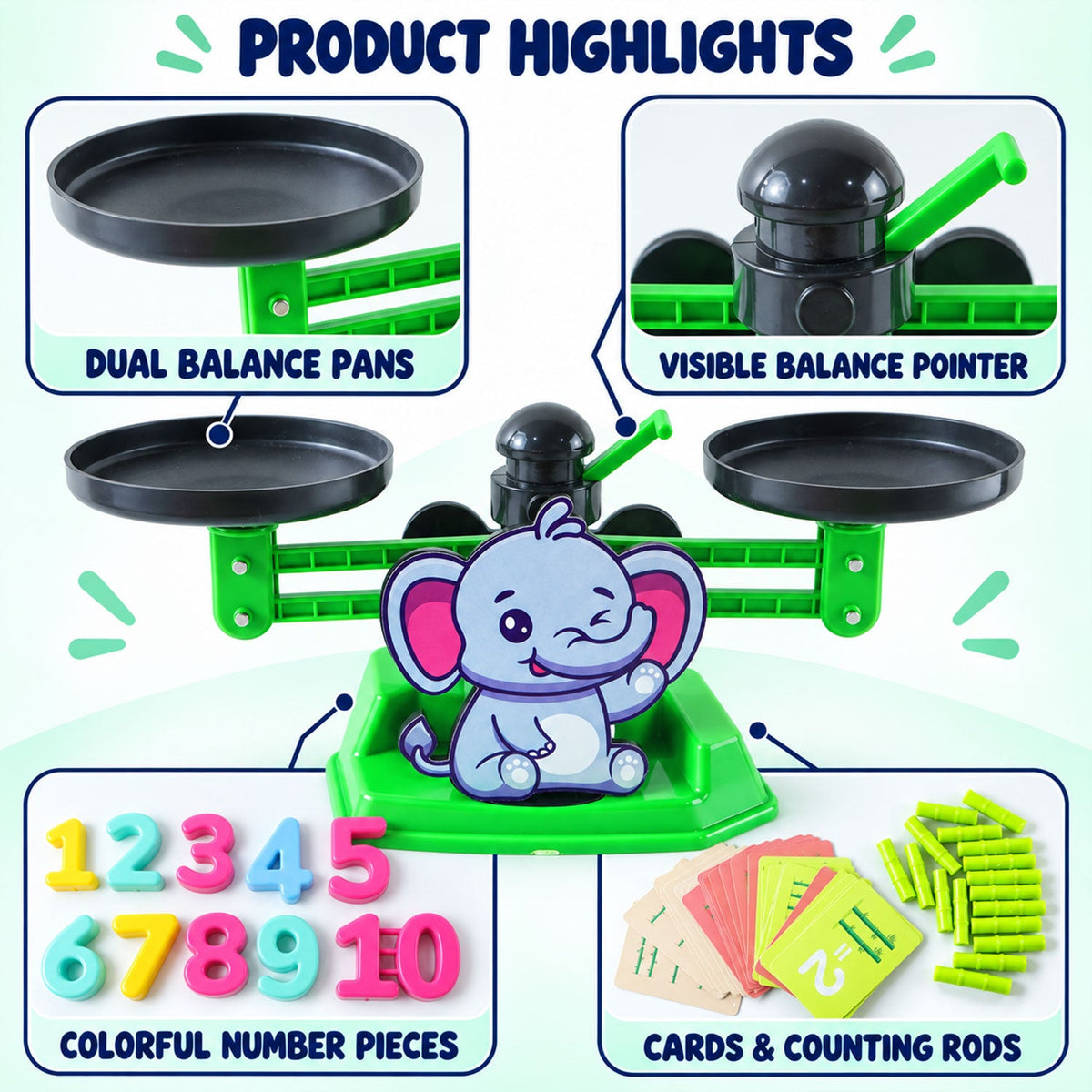 Educational counting game kids learning