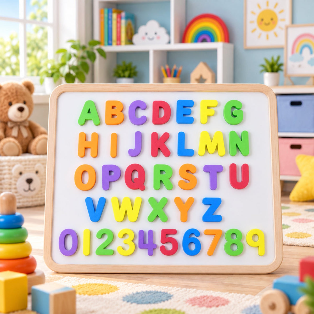 Magnet letters detail