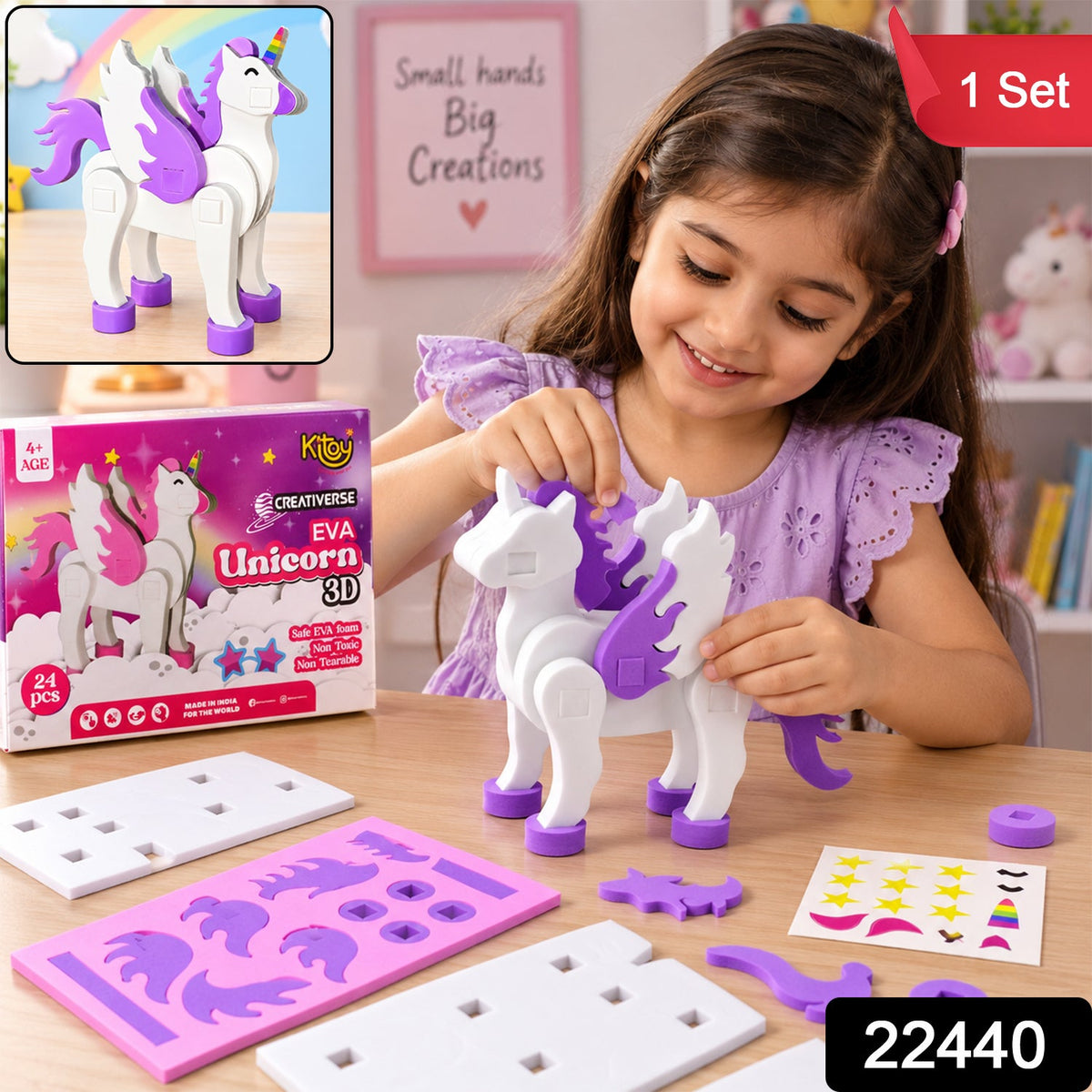 Unicorn craft puzzle pack