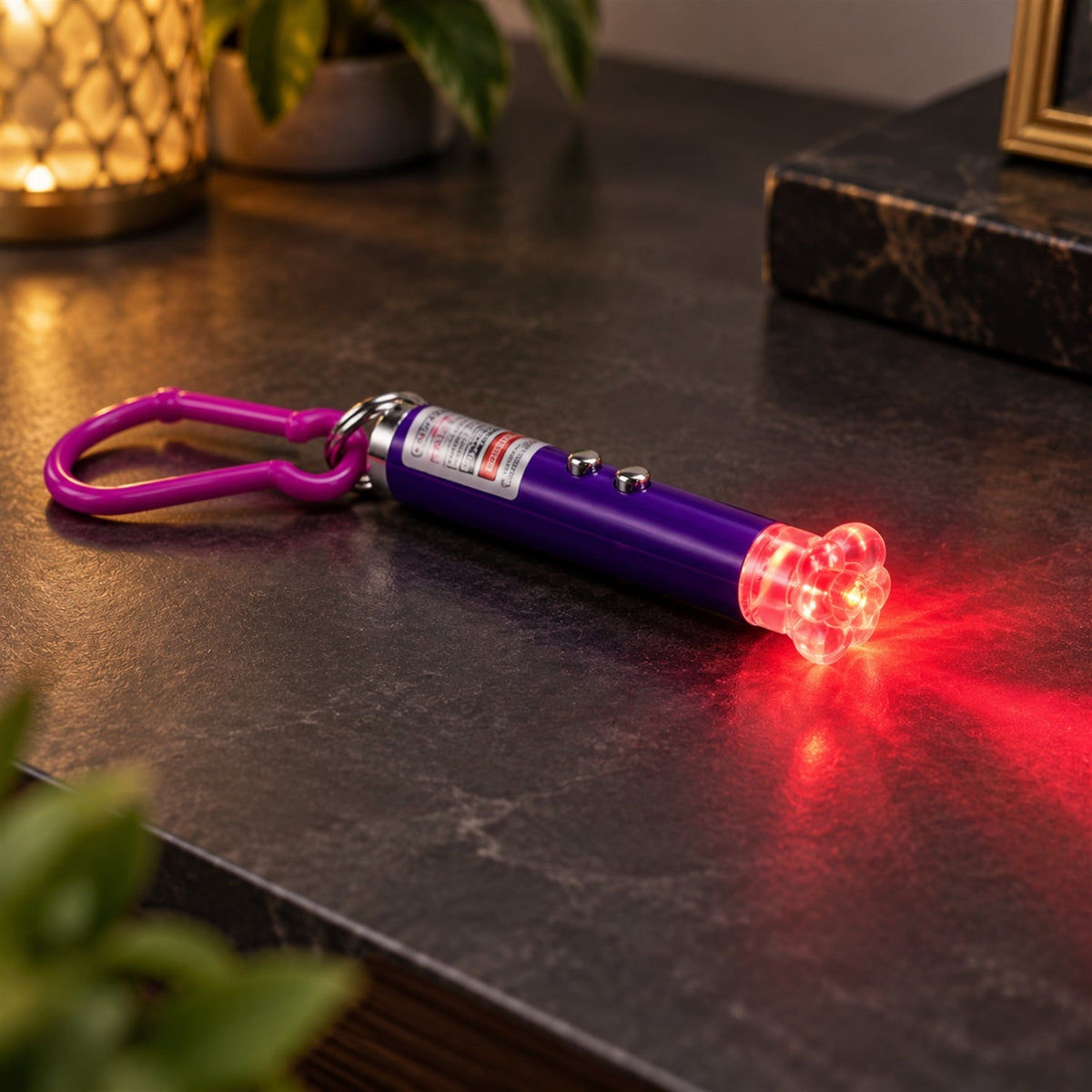 3 in 1 laser pointer keychain light