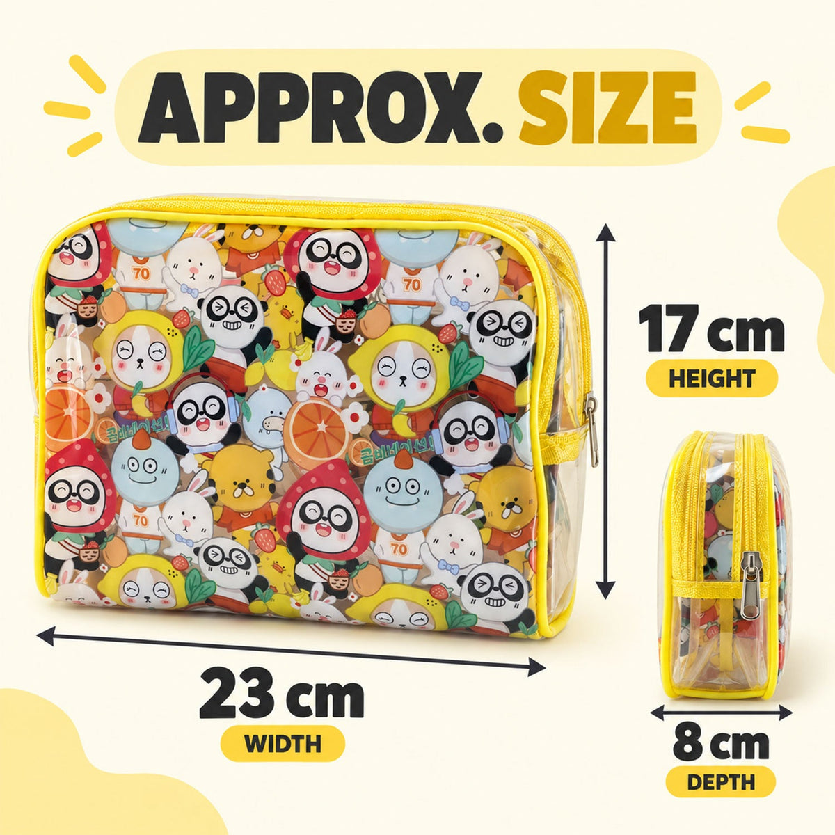 Cosmetic pouch size 23x17cm