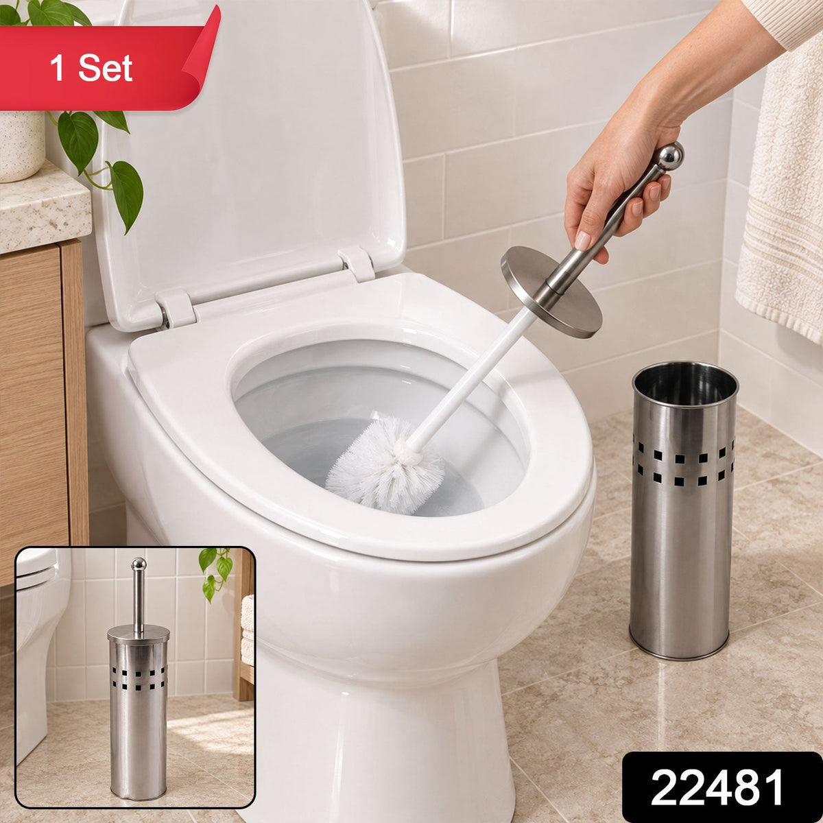 Toilet brush holder pack