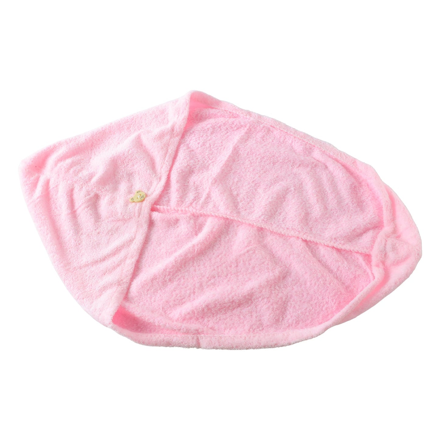 Microfiber hair wrap towel cap on white background