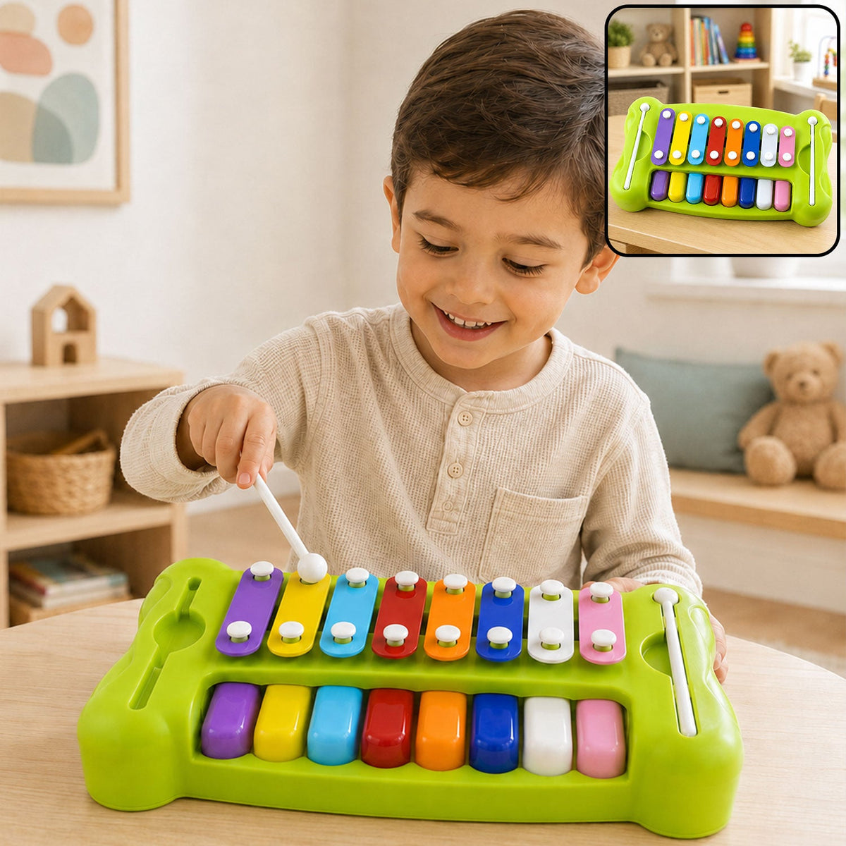 Kids piano xylophone musical toy keyboard