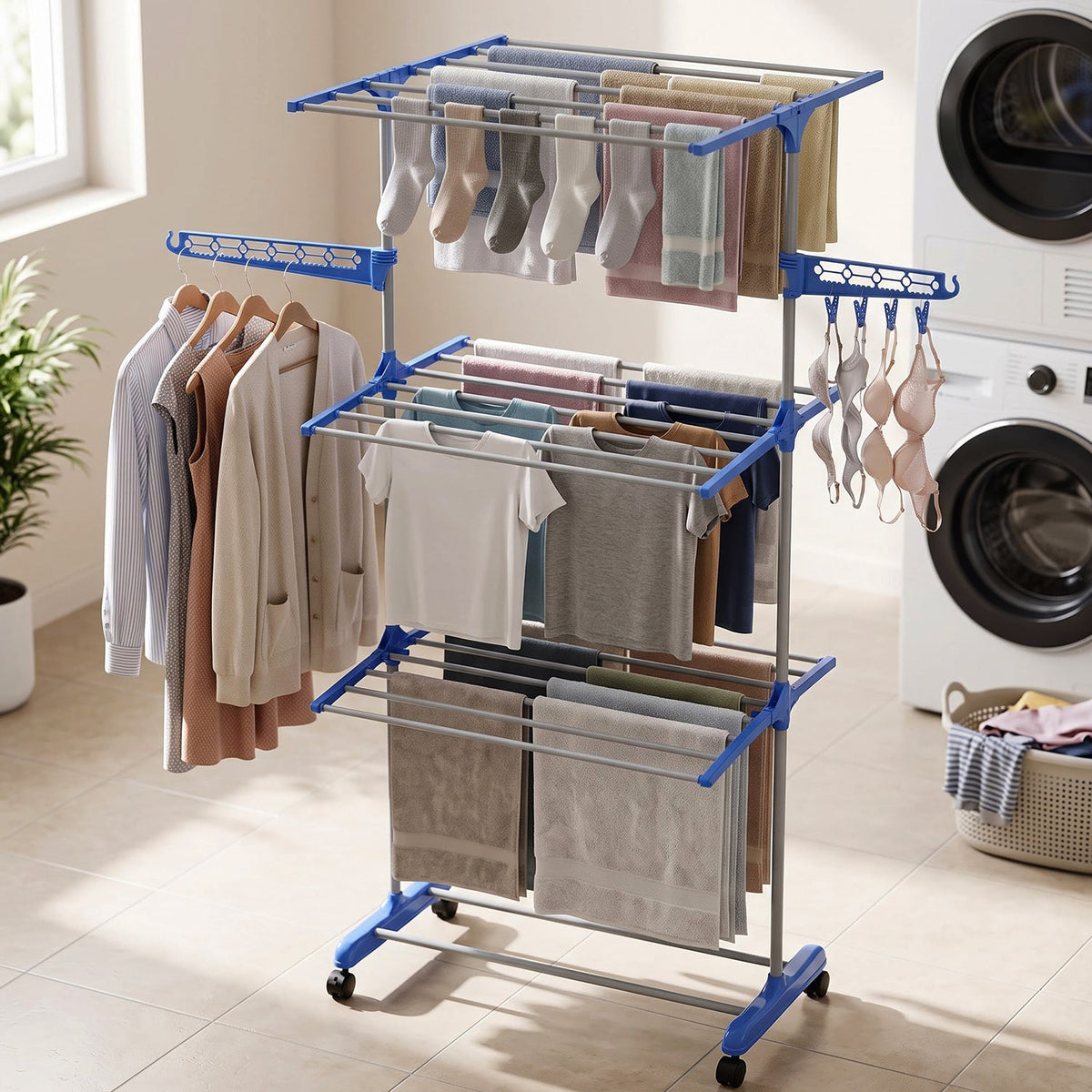 Multipurpose laundry stand for home and balcony