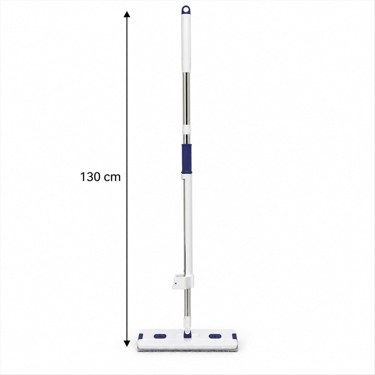 Hand wash free flat mop and folding bucket - 130 Cm height