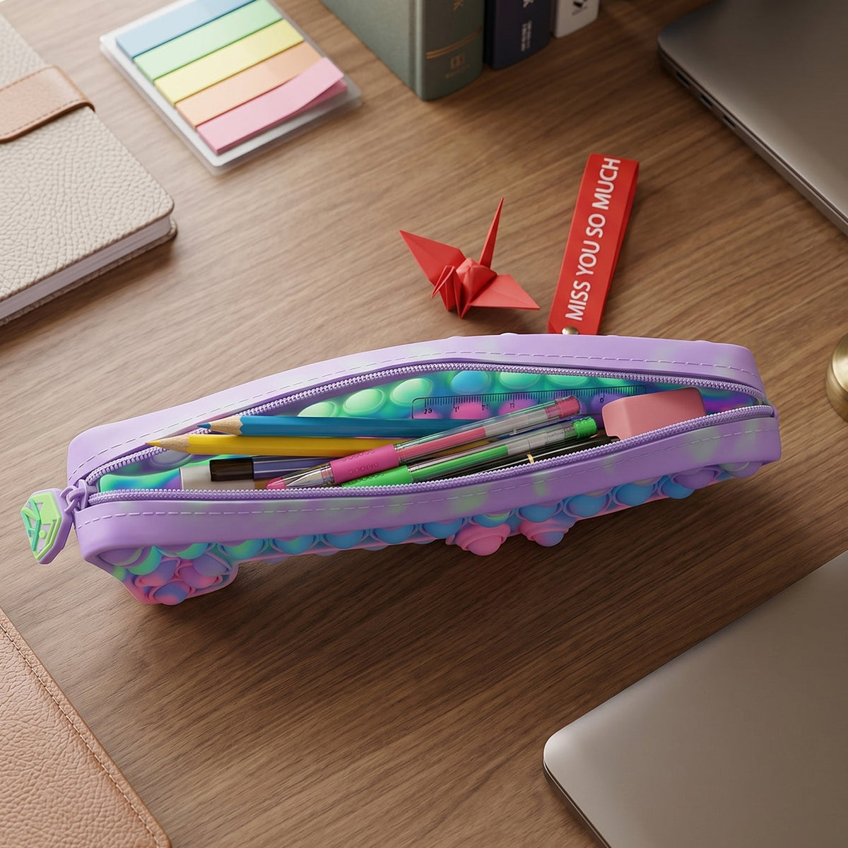 Silicone pouch bubbles detail