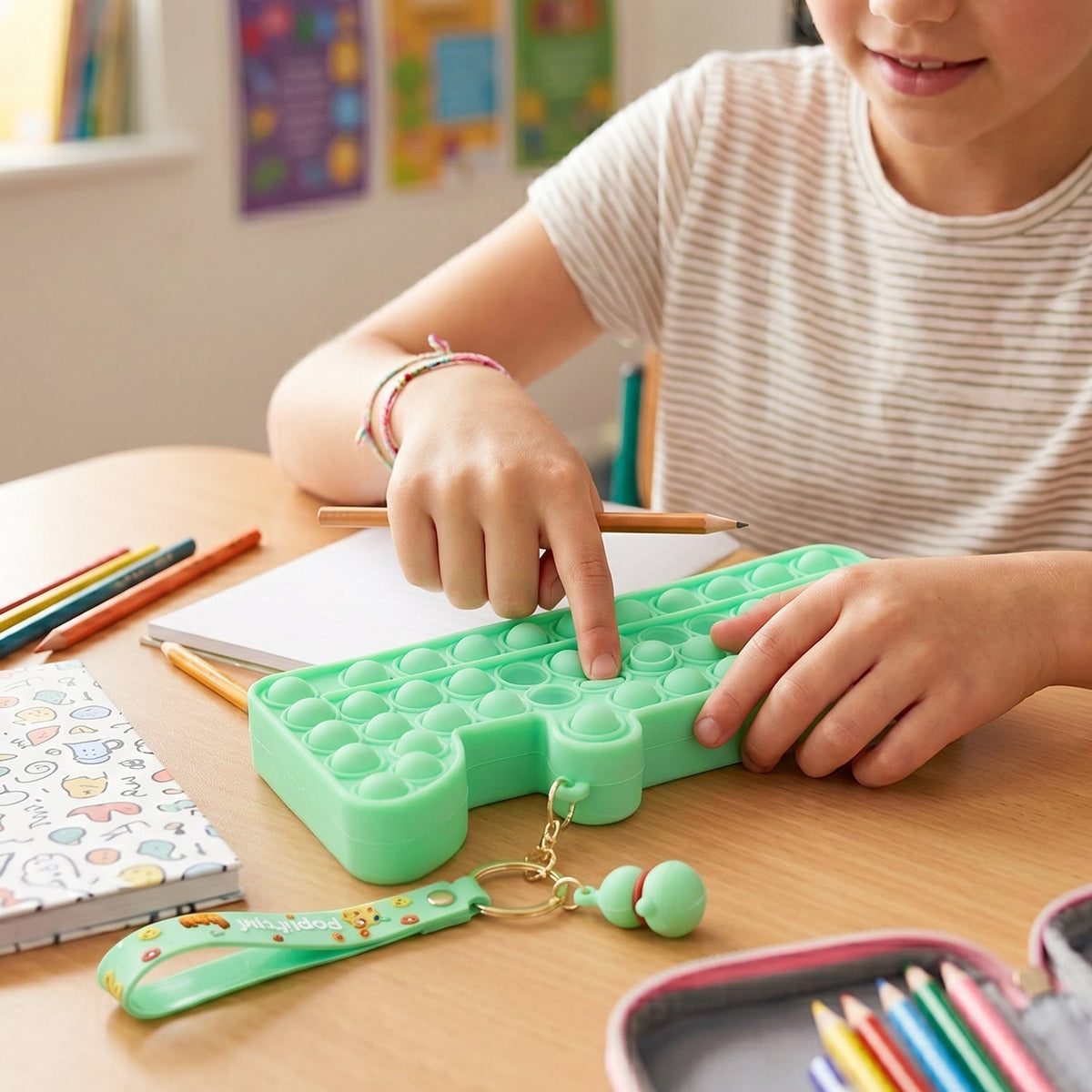 Silicone pencil pouch daily use