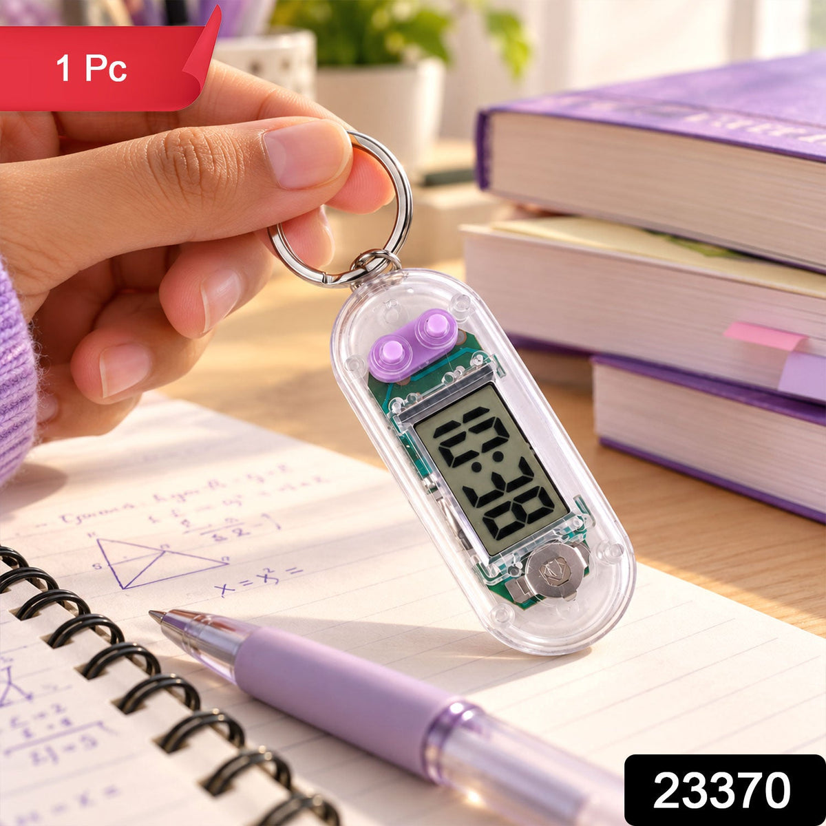 Digital clock keychain pack