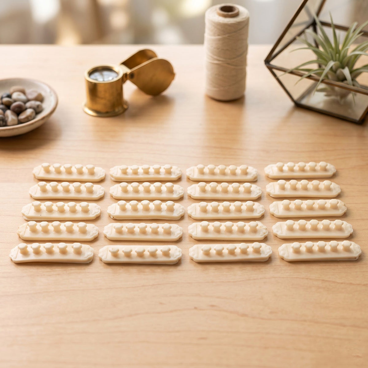 Cable organizer clips complete set view