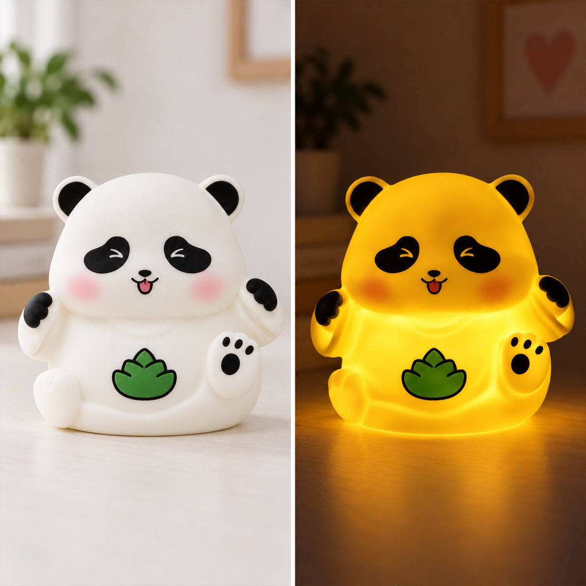 Panda night light detail