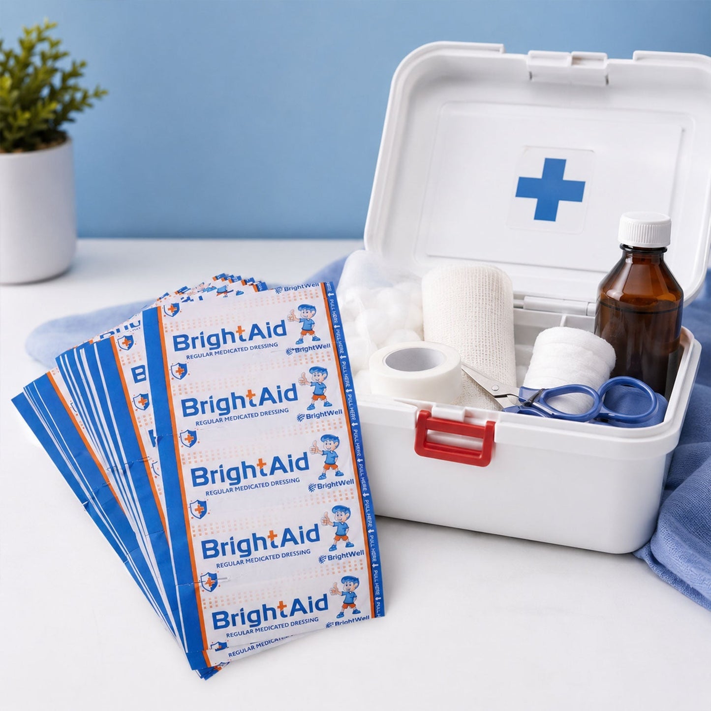 BrightAid adhesive bandages 100pcs pack