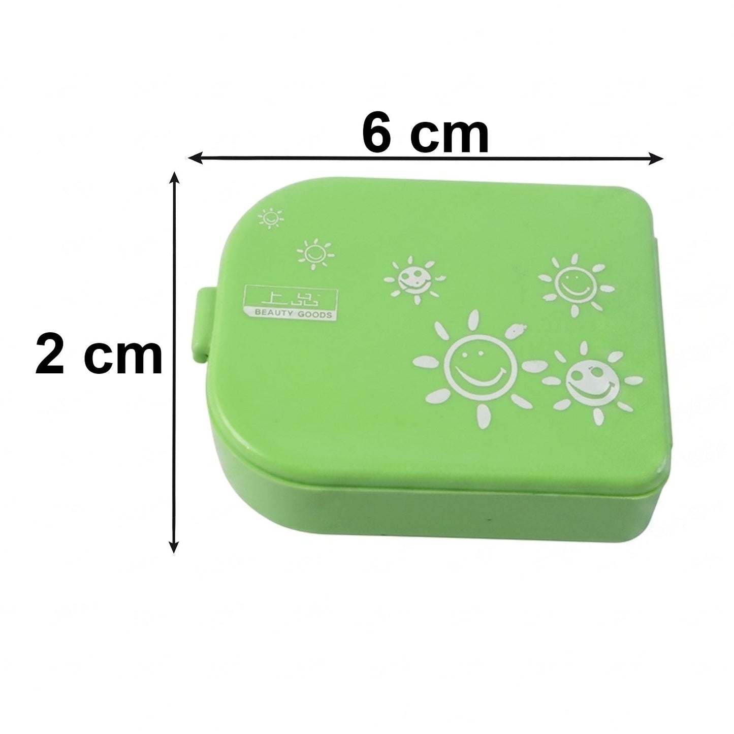 Single 3-compartment pill organizer box against a plain white background.