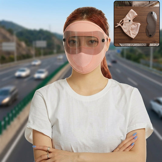 Reusable soft cloth face mask with removable eye shield