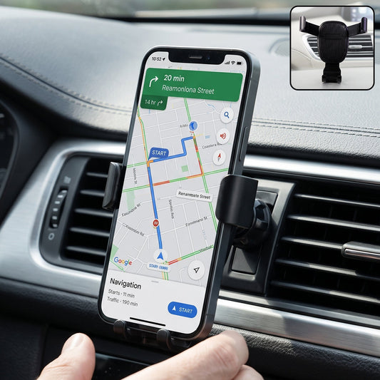 Gravity car mobile phone holder with air vent mount