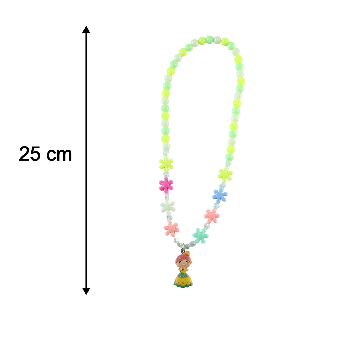Kids bead necklace size 25 cm