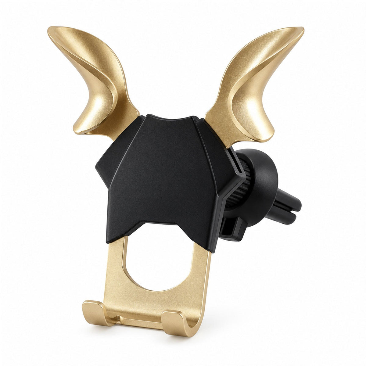 Car air vent mobile phone holder - white background