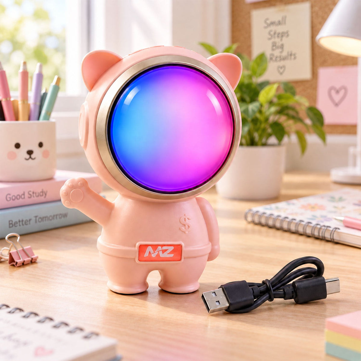 Astronaut wireless speaker with illuminated front panel - view 03