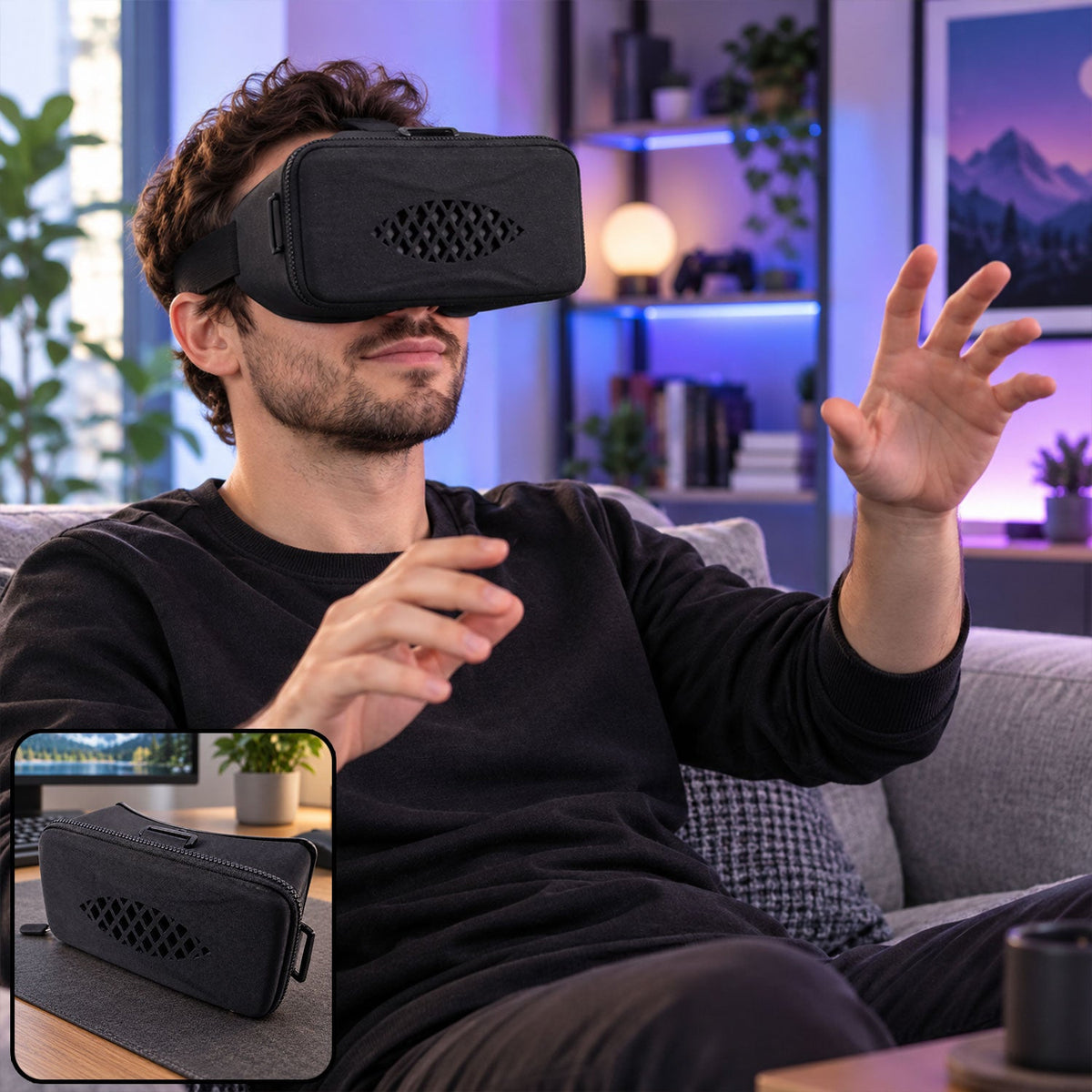 VR glasses focus control immersive