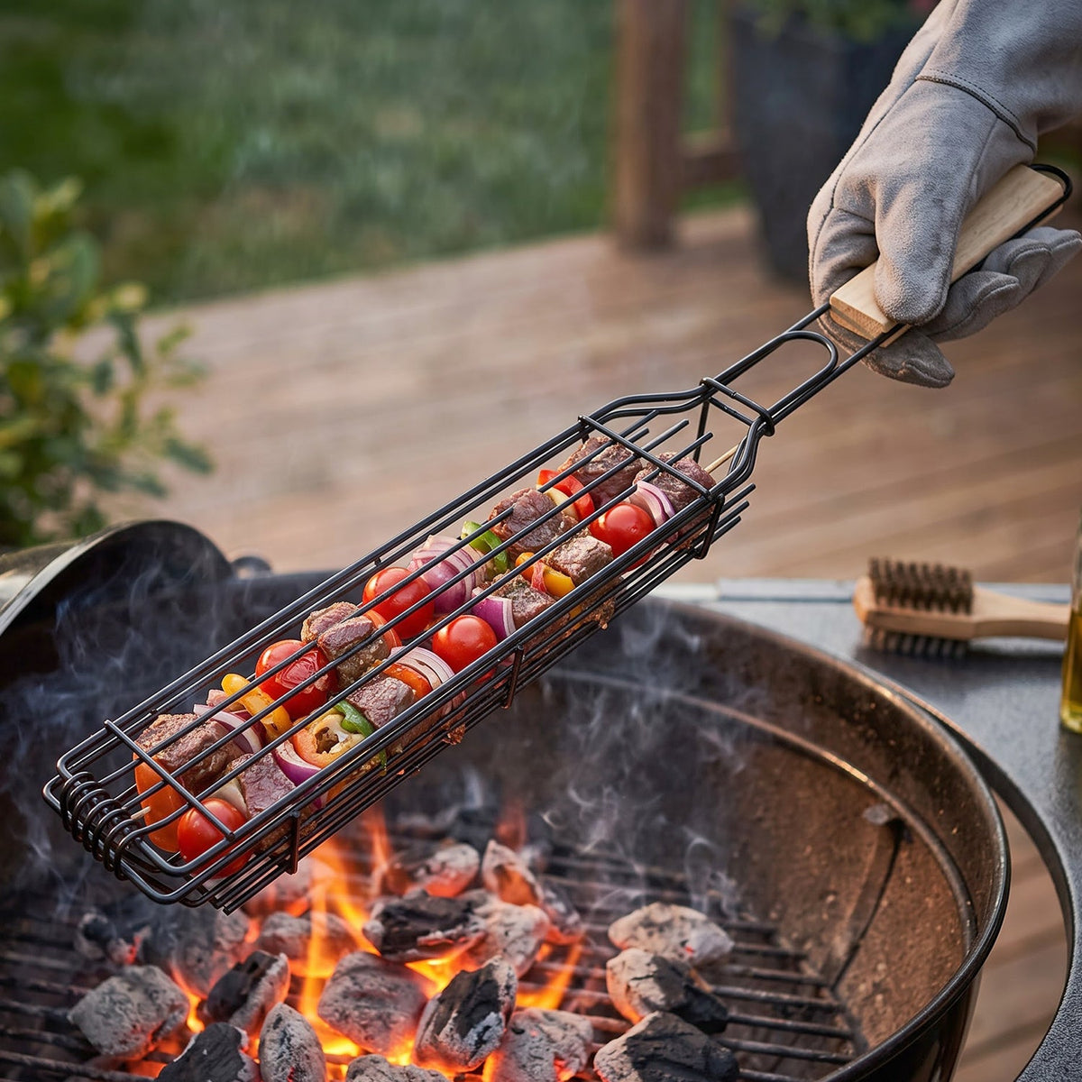 Outdoor BBQ Grilling Basket