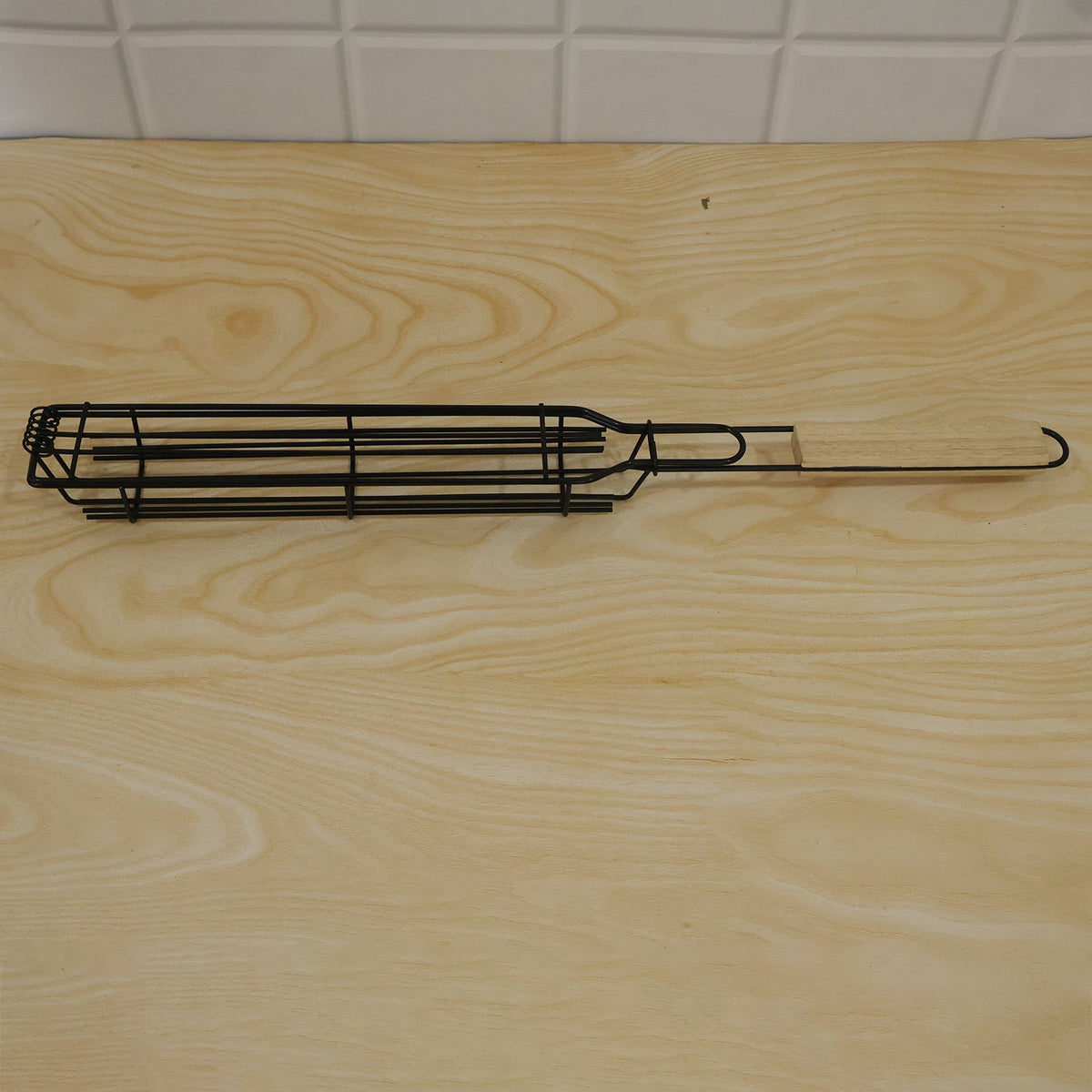 Metal barbecue grill basket live product photo