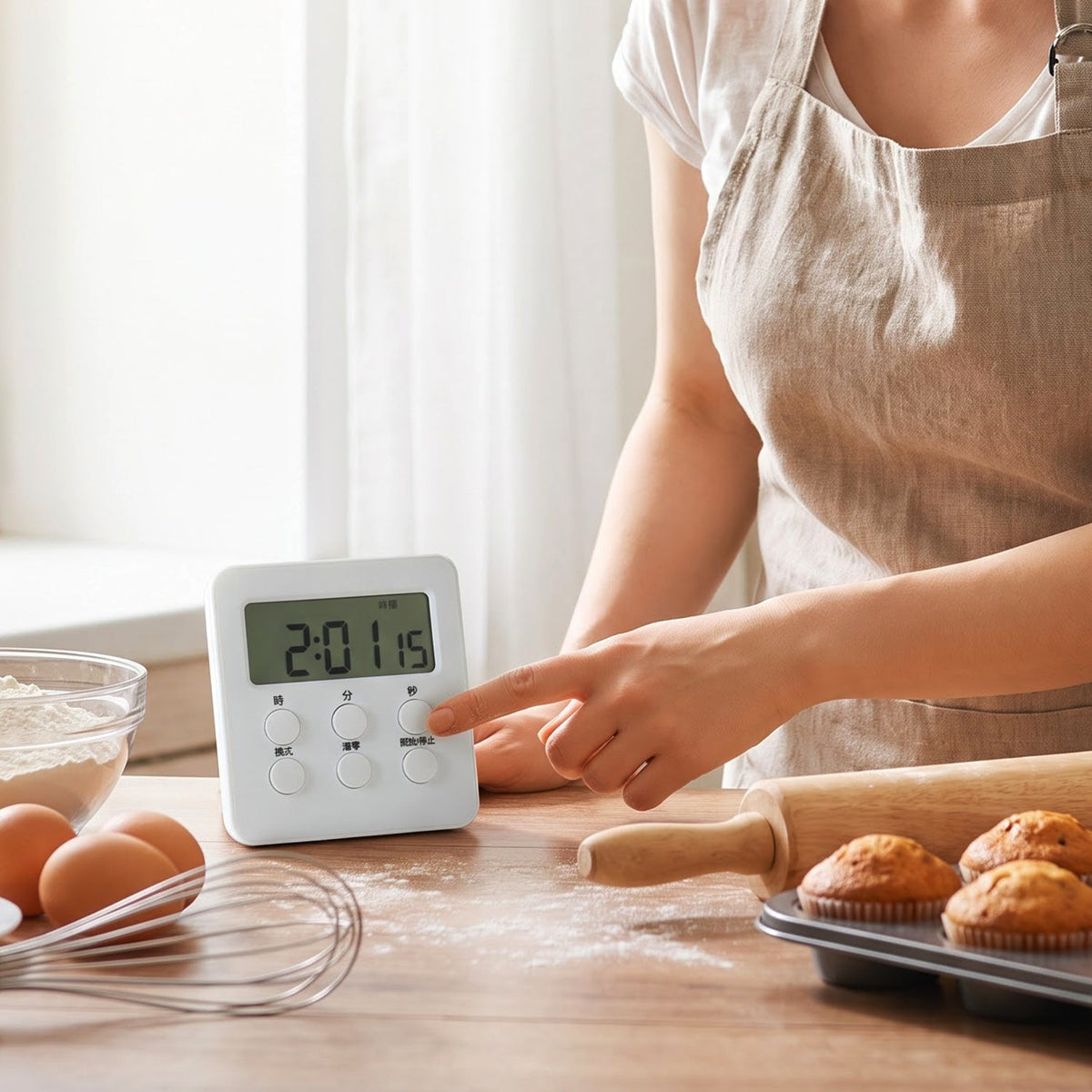 Kitchen timer for cooking and baking