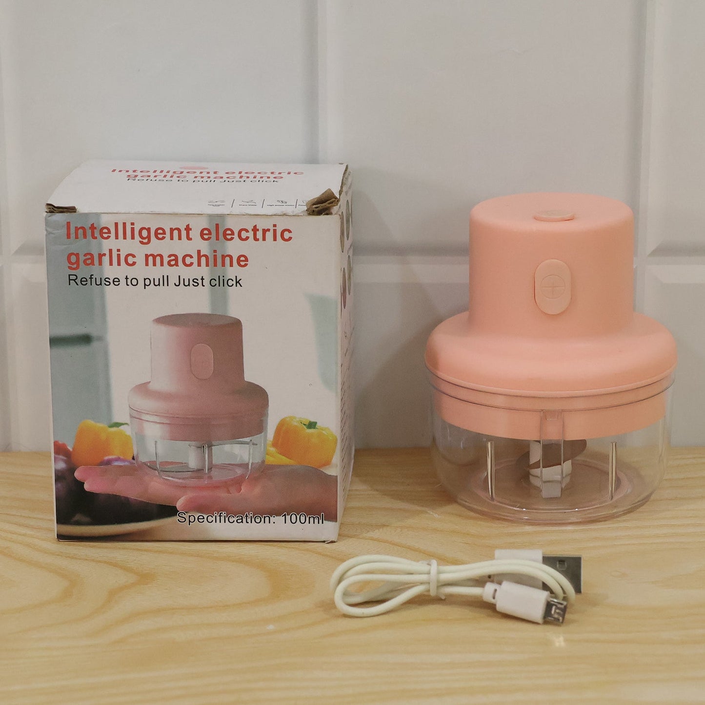 USB garlic chopper live product photo
