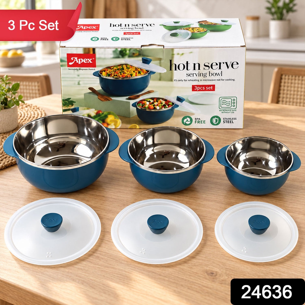 Serving bowl casserole set pack