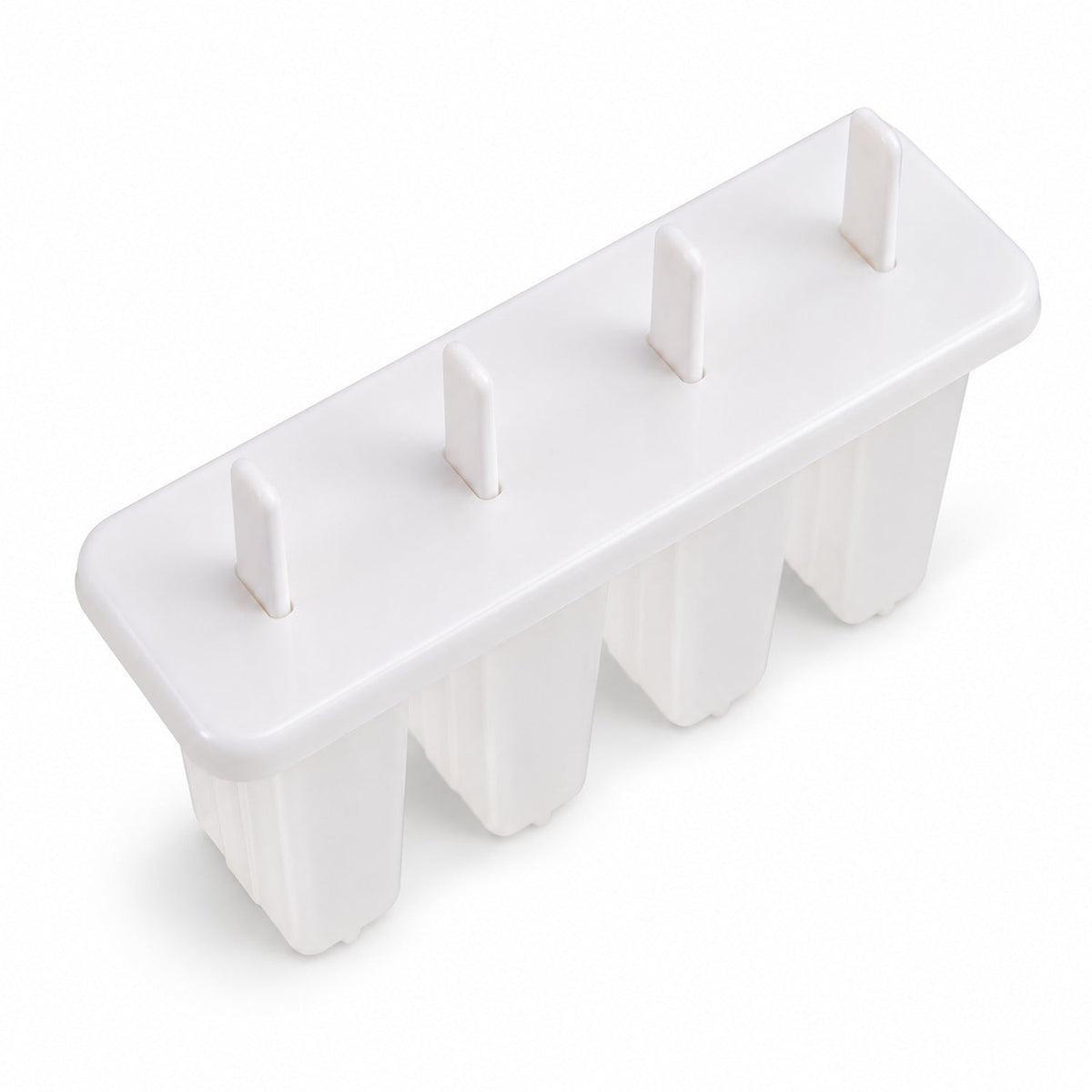 Reusable four cavity popsicle mould with lid and removable sticks 04