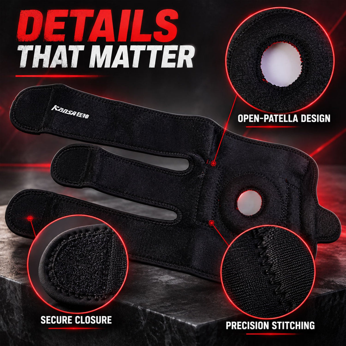 Knee brace pain relief compression