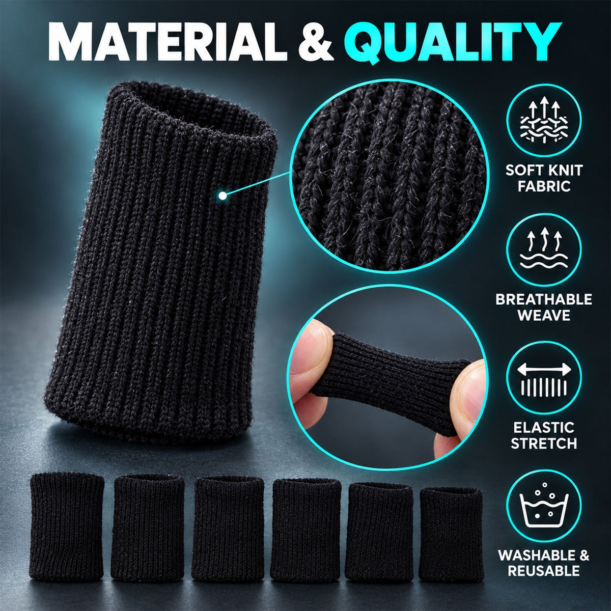 Finger sleeve knit detail