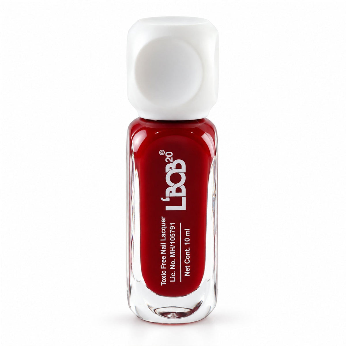 Wine maroon nail polish bottle showing its elegant design
