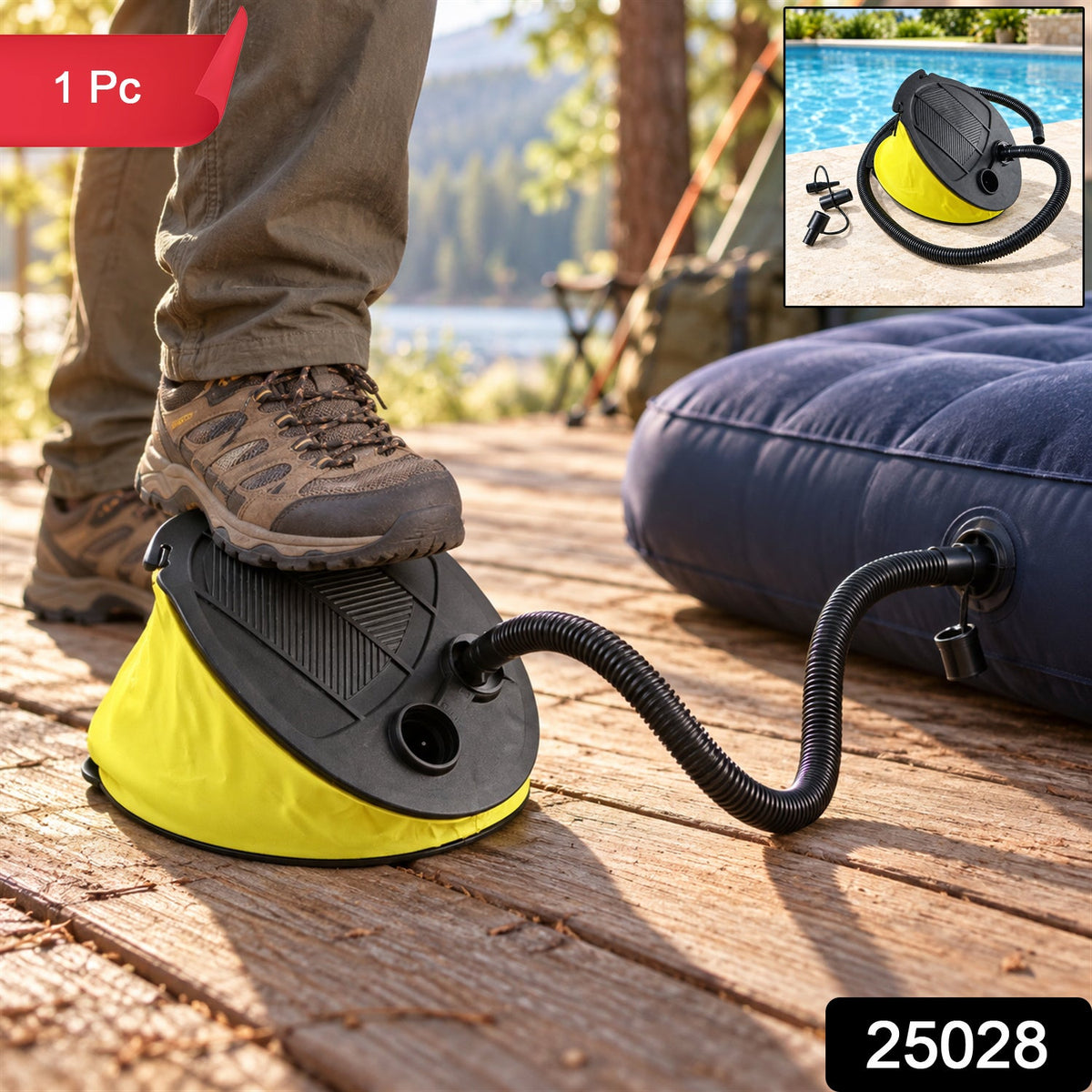 Foot air pump pack