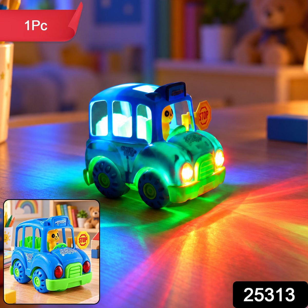 Musical school bus toy pack