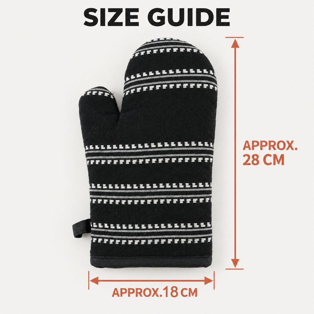 Oven glove size guide