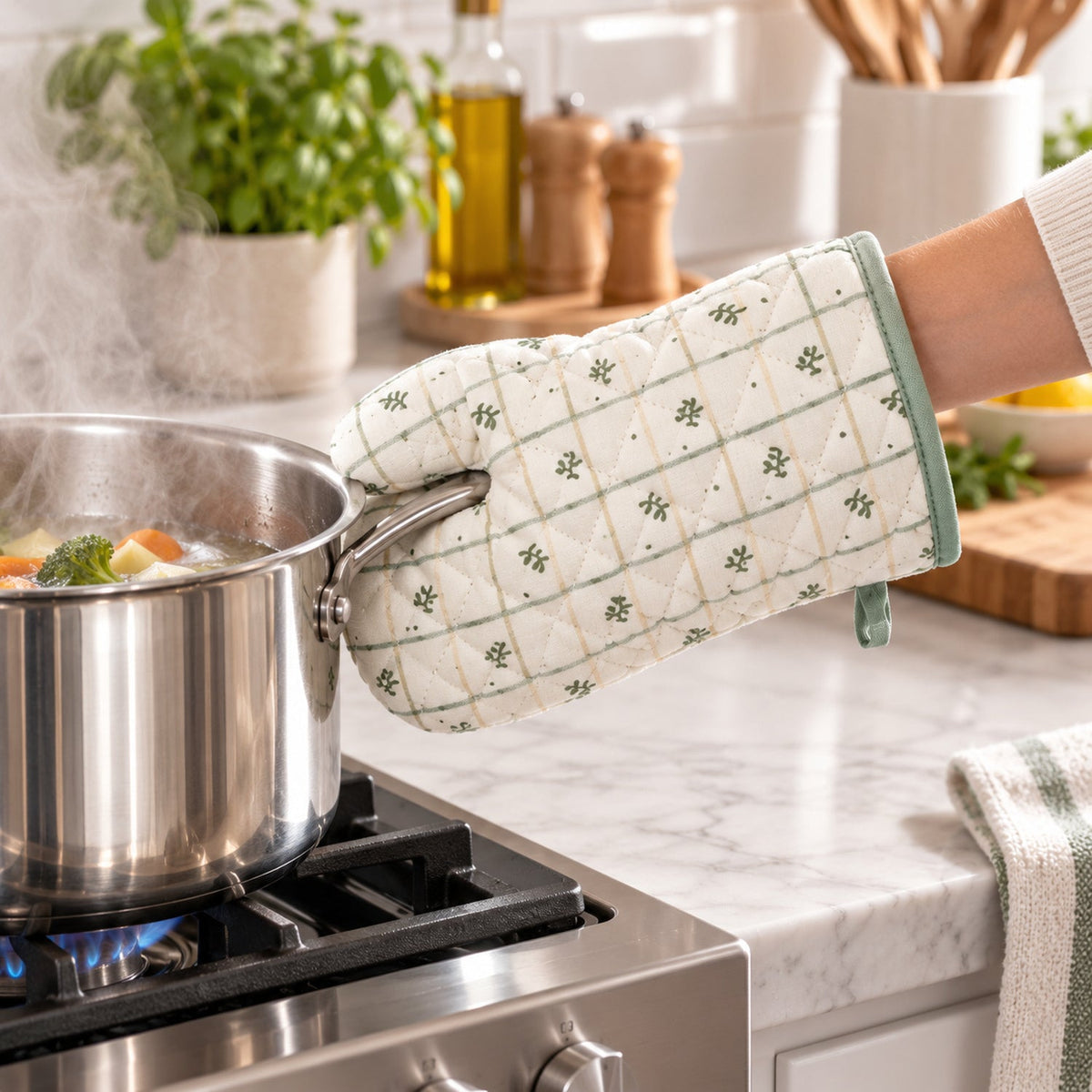 Quilted Oven Hand Mitt