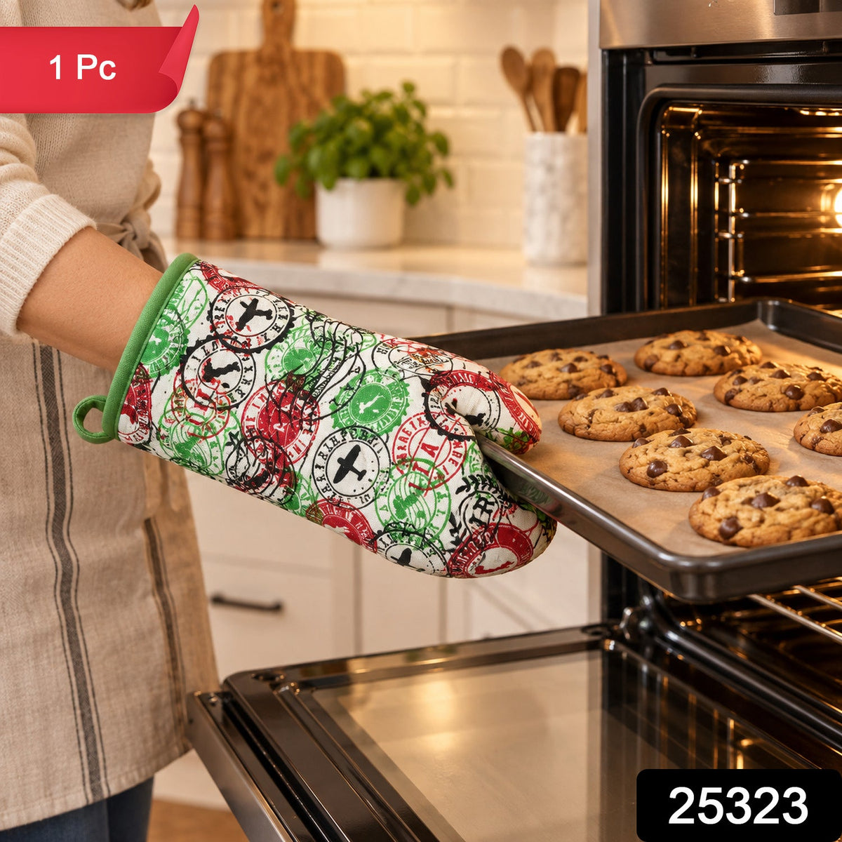 Printed Quilted Kitchen Glove