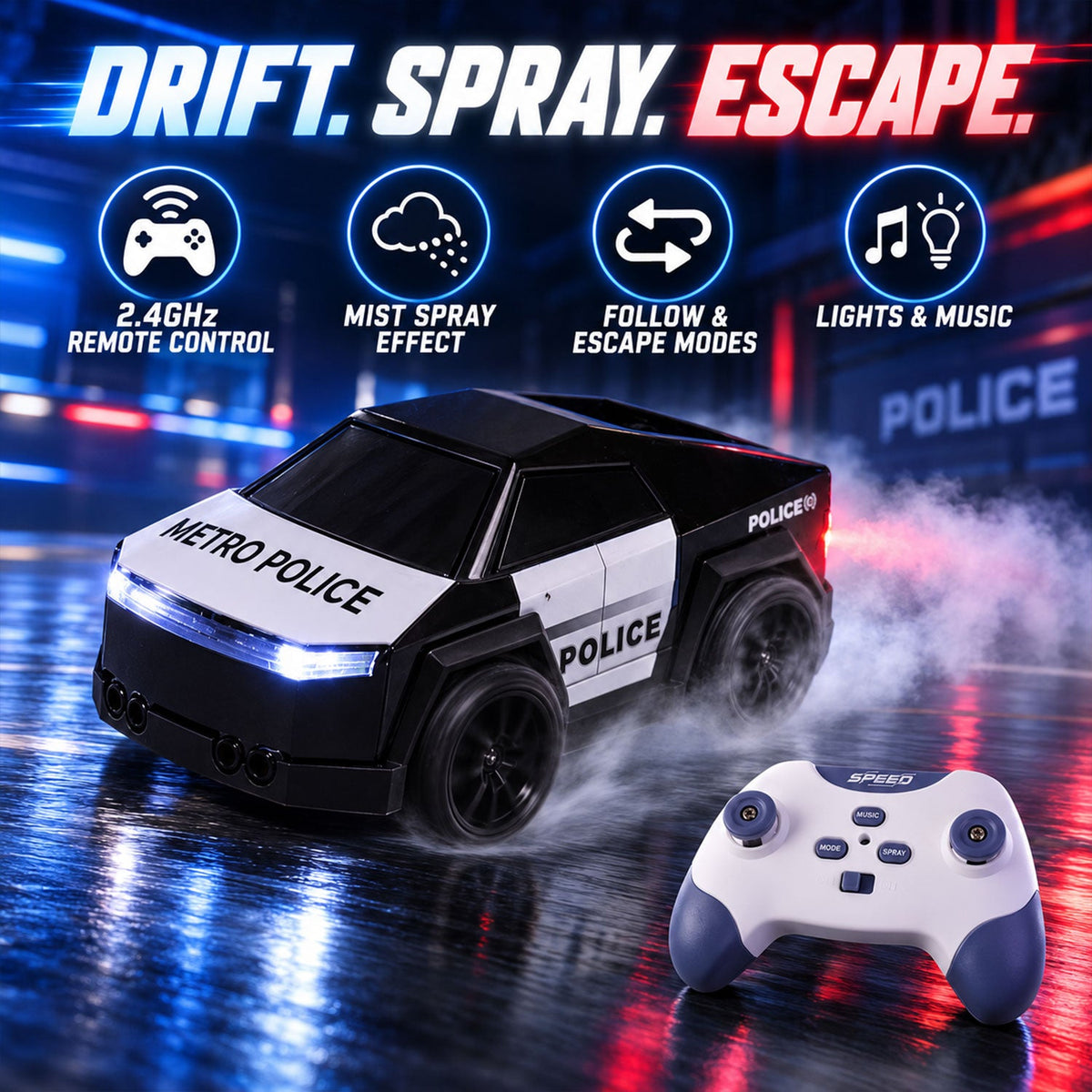 RC car remote detail
