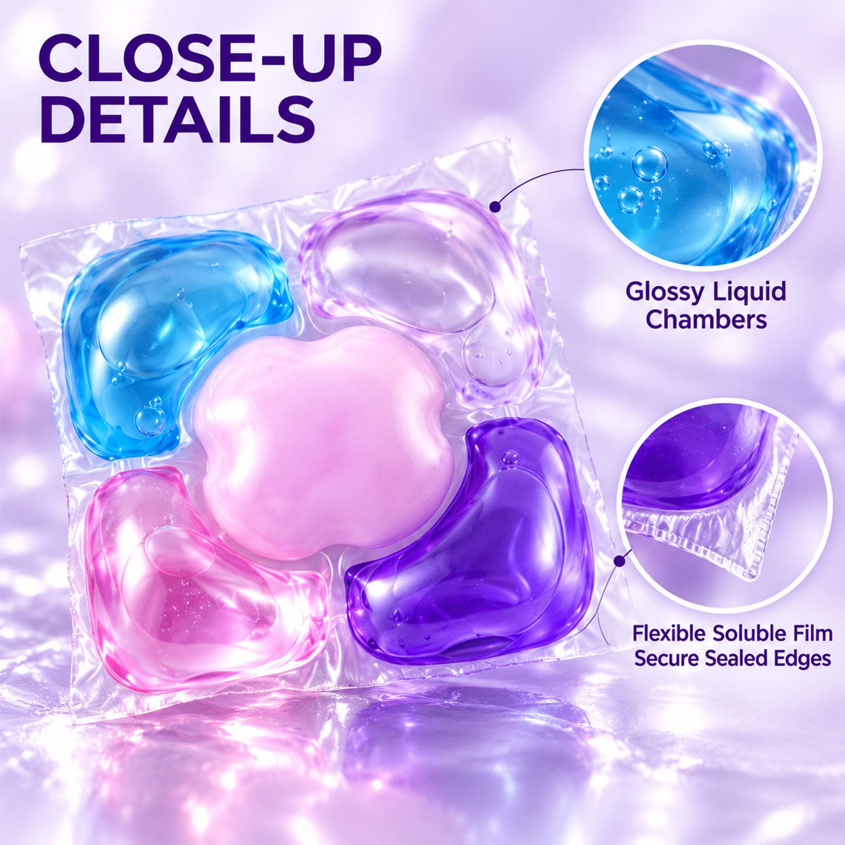 Detergent pod detail