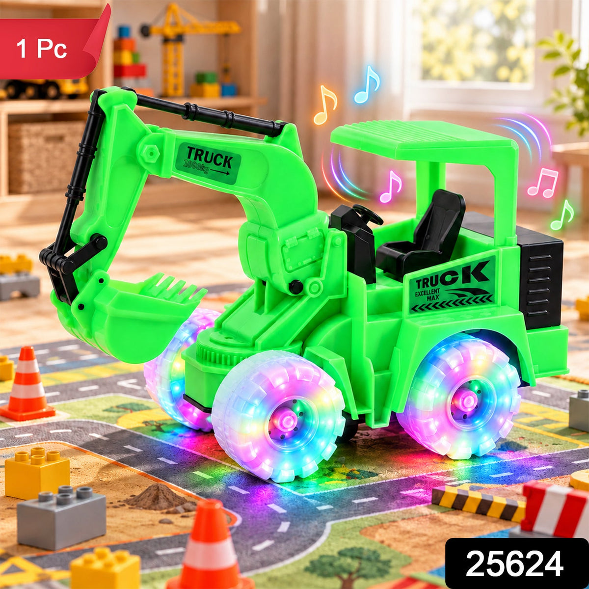 Excavator truck toy pack