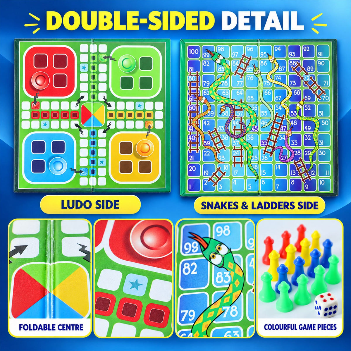 Board game tokens dice detail