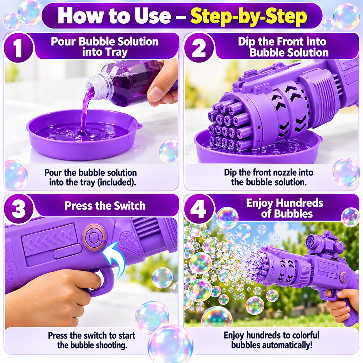 Bubble gun feature view