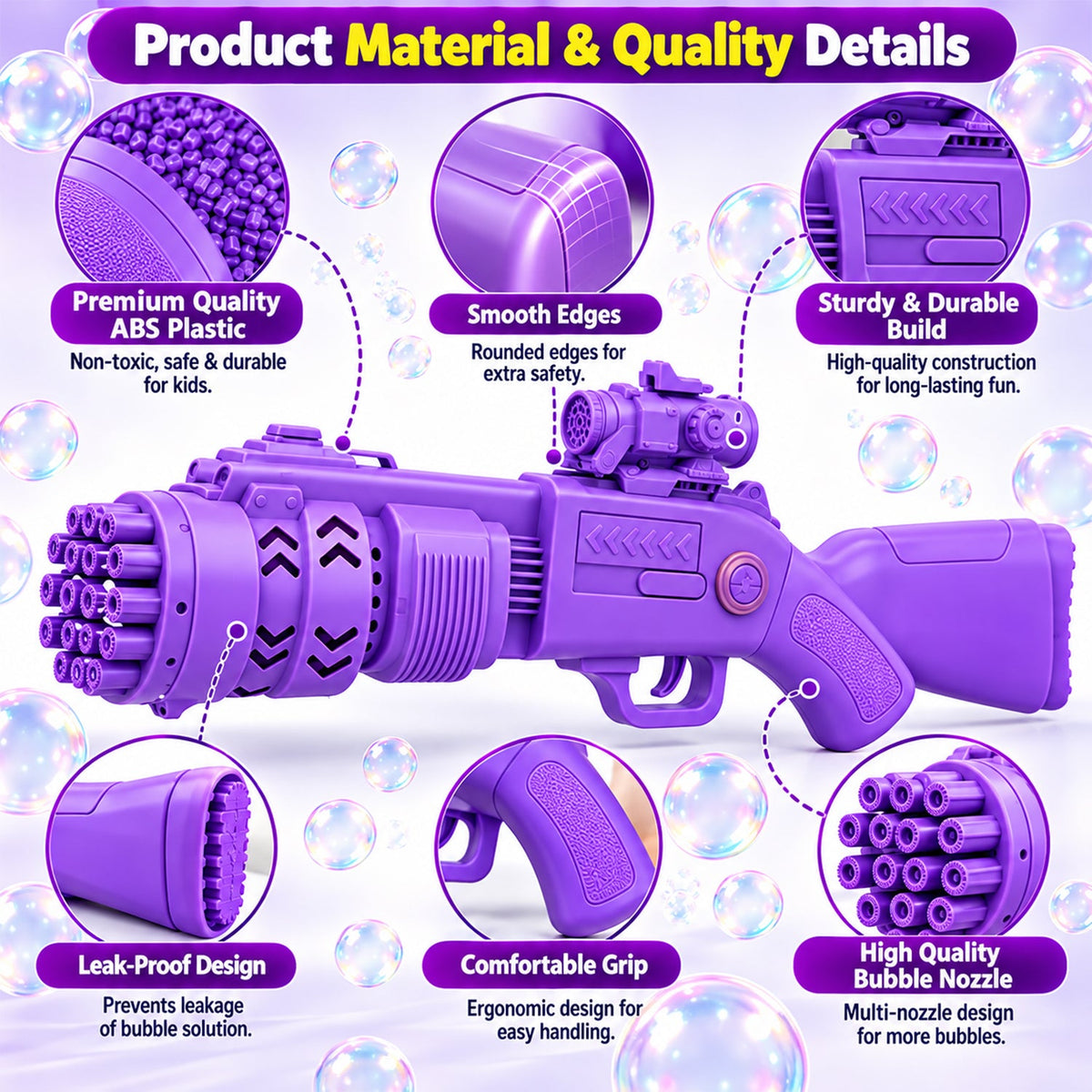 Bubble blaster gun white bg