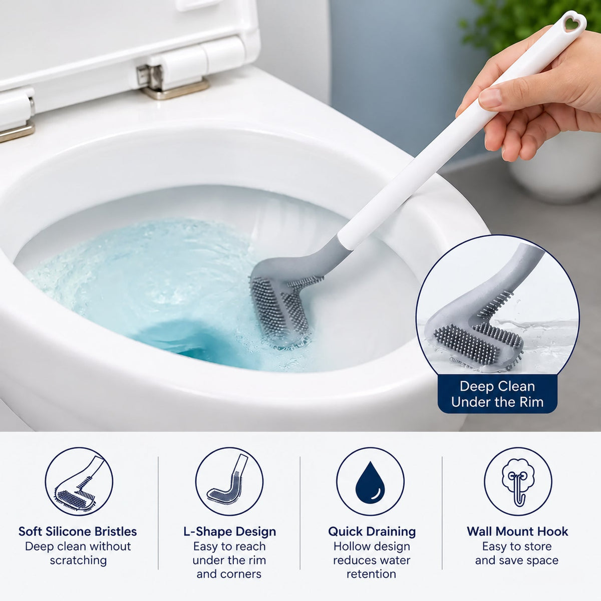 Long Handle Toilet Scrubber