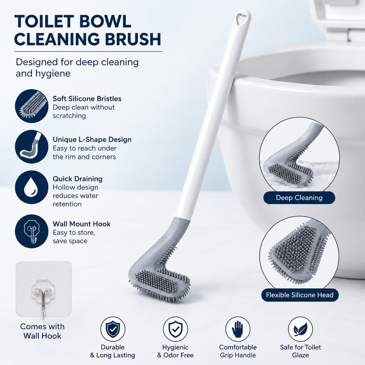 Angled Toilet Bowl Brush