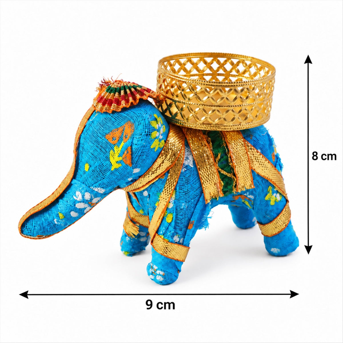 Decorative Elephant Tealight Candle Holder for Festive Home and Table Decor (1 Pc)
