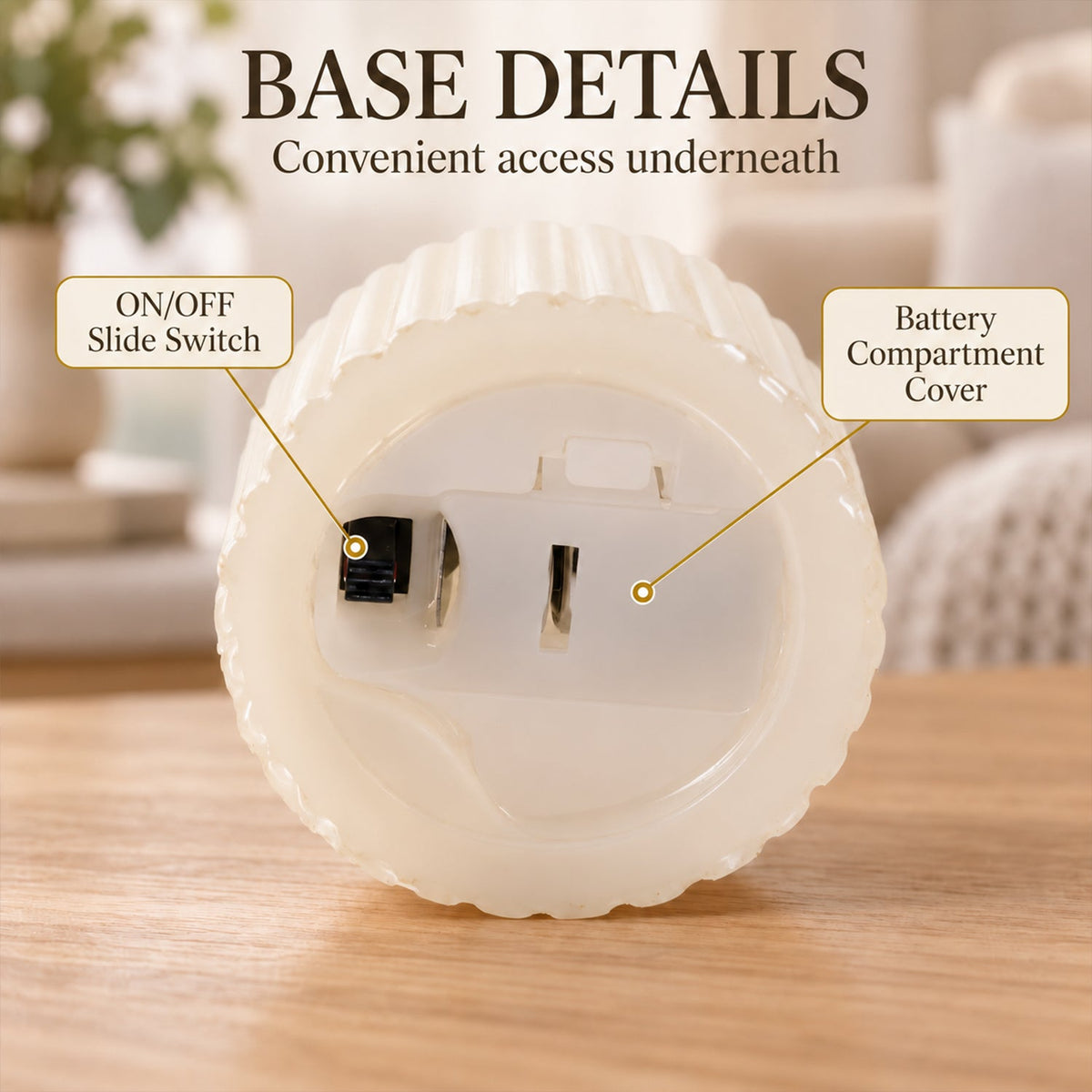 Hourglass LED candles decor use