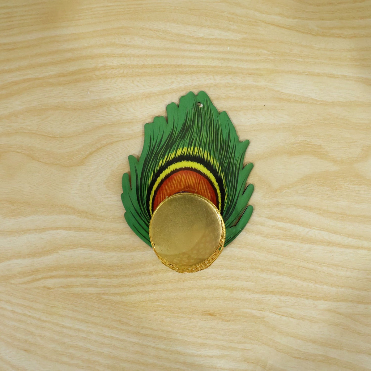 Peacock Feather Design Tealight Candle Holder for Diwali and Festive Home Decor (1 Pc)
