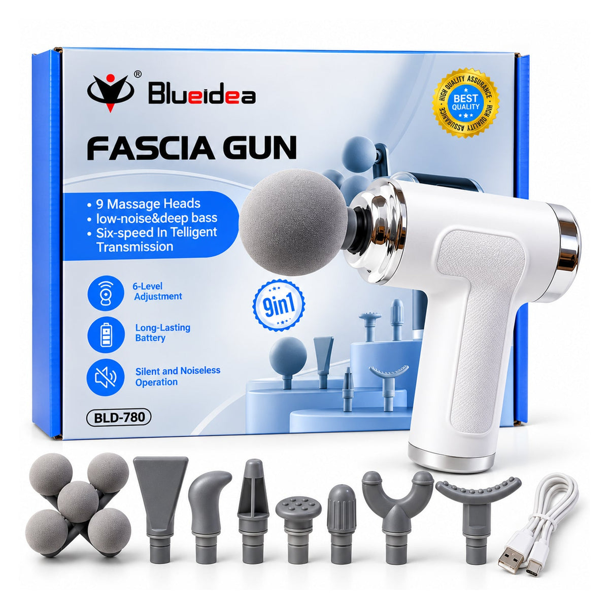 Massage gun design view