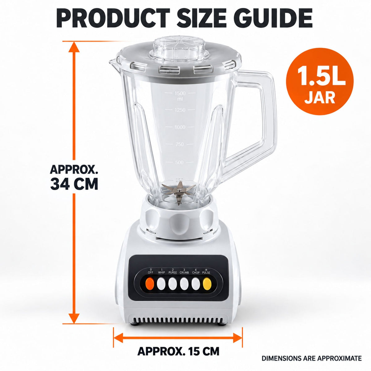 Blender size guide